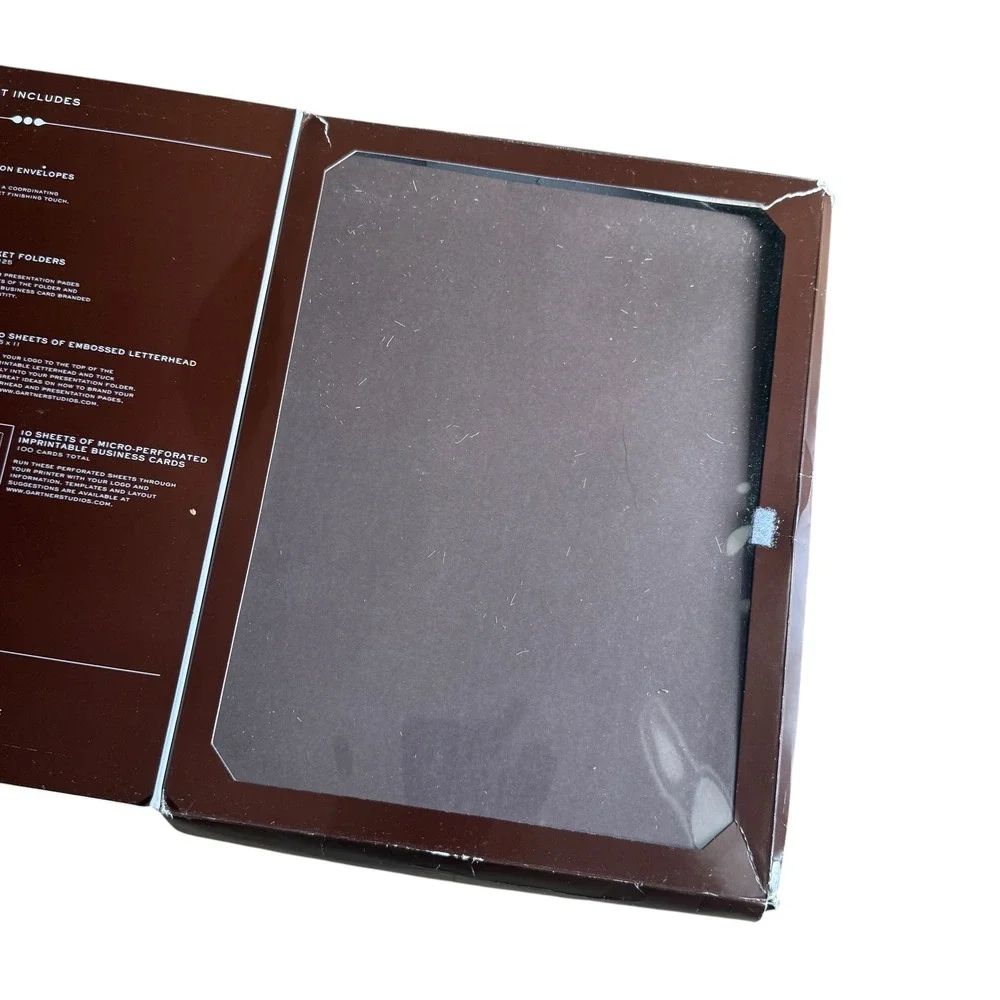 Gartner Studios Business Kit Customizable Marketing Solutions 20 Packets Brown